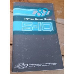 1989 Chevrolet S10 Owners Manual Glove Box Guide Book